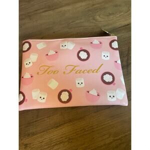 6/$25 Two Faced Marshmallow Make-Up Case with Heart Zipper